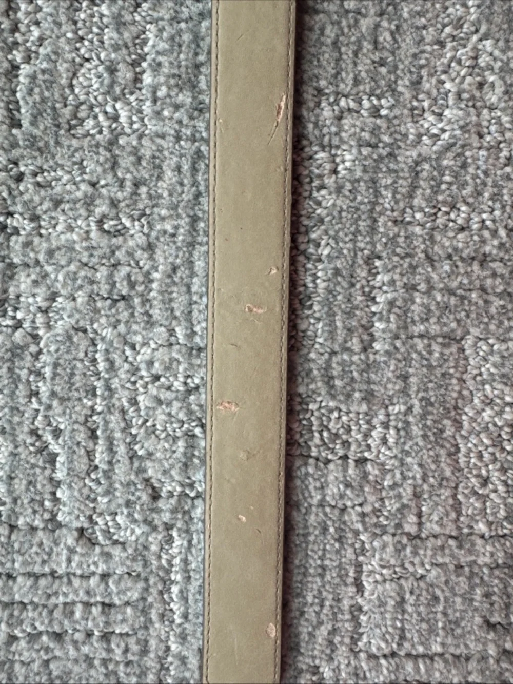 Talbots Brown Leather Belt with Gold-Tone Rectangular Buckle XL